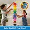500 Piece Set, Ages 3+, Interlocking Plastic Disc Toy for Creative Building, Educational STEM Learning, Construction Block Play for Kids, Teens, Adults, Boys, and Girls